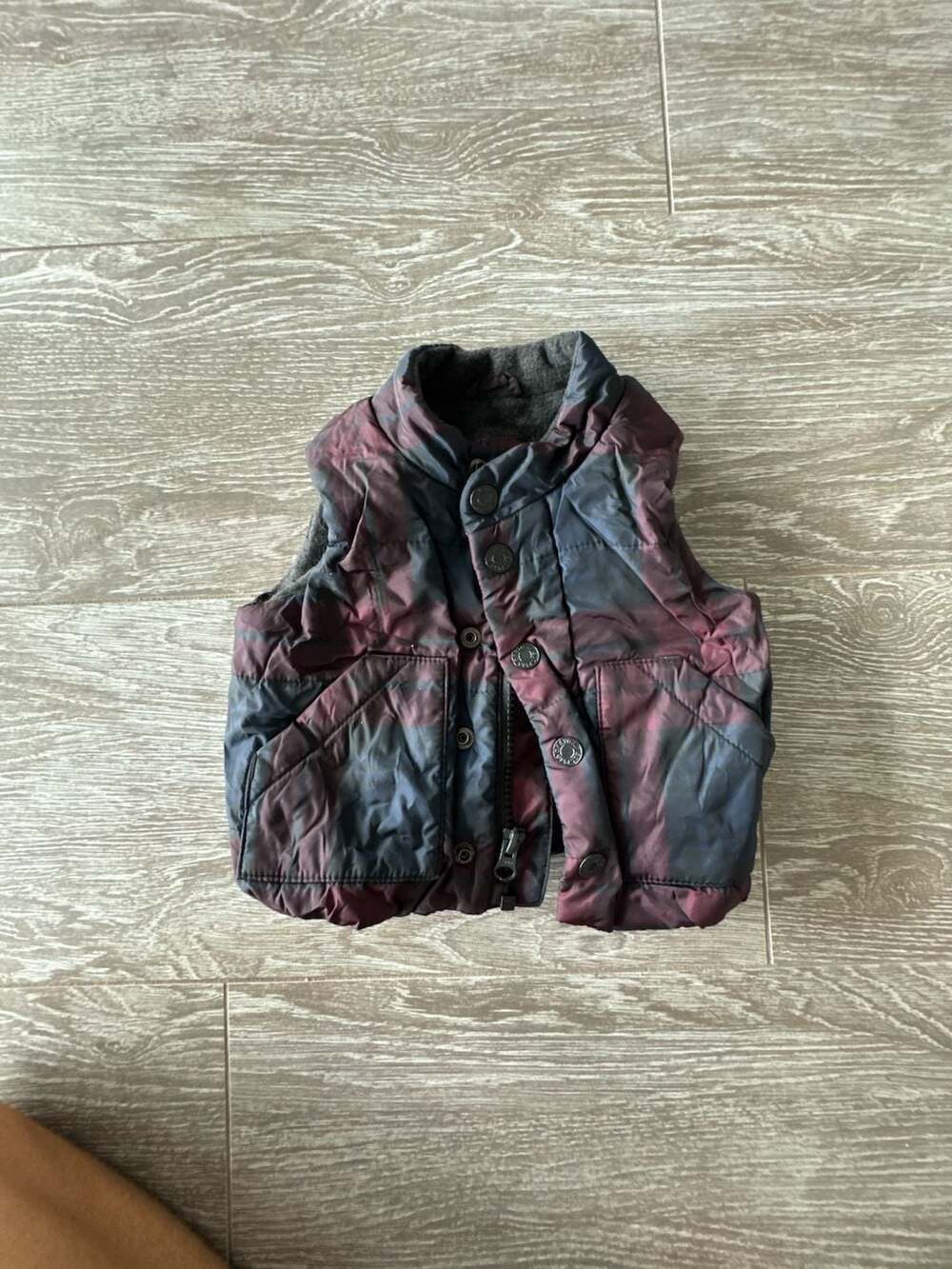 Babygap Puffer Vest Size 0-6 Months Plaid